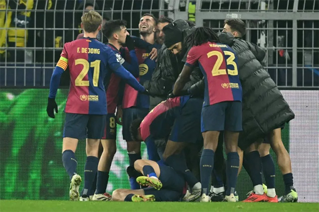 Barca đã giành quyền tham dự vòng 1/8 Champions League 2024/25