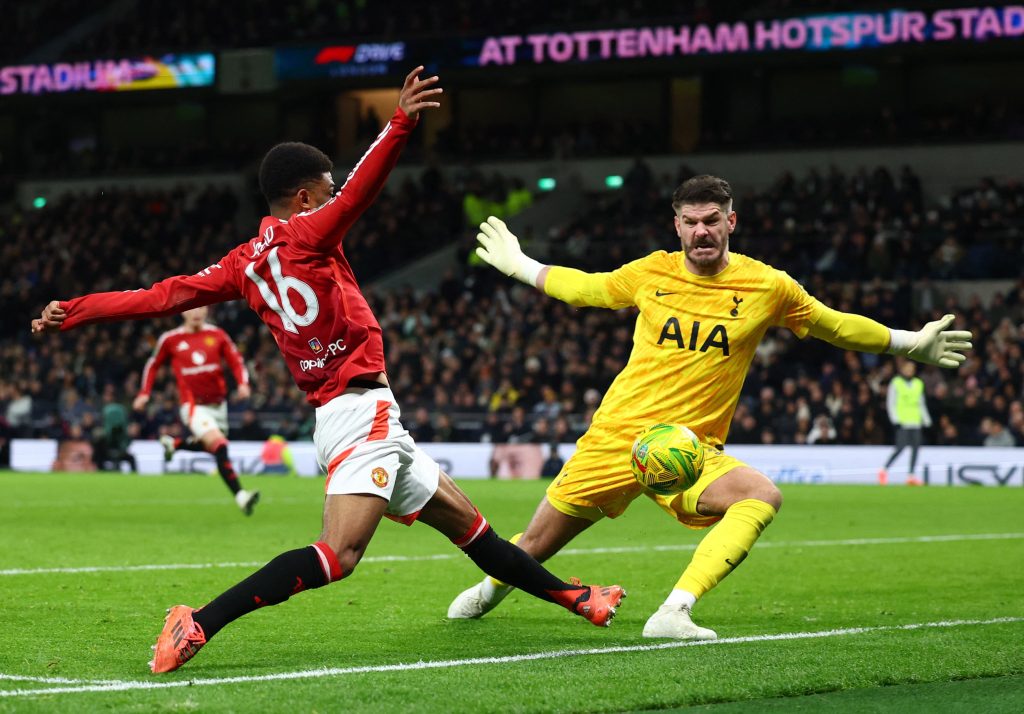 forster saves another one against manchester united